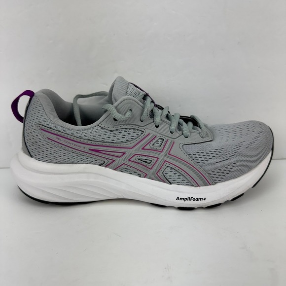 ASICS GEL-Contend 9 Shoes Women's Size 7 Gray Purple Athletic Running Sneakers - Picture 1 of 13
